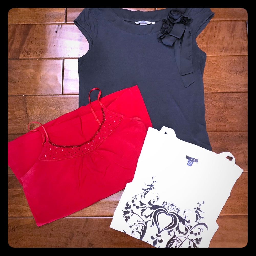 H&M grey T-shirt bundle with 2 tanks size medium